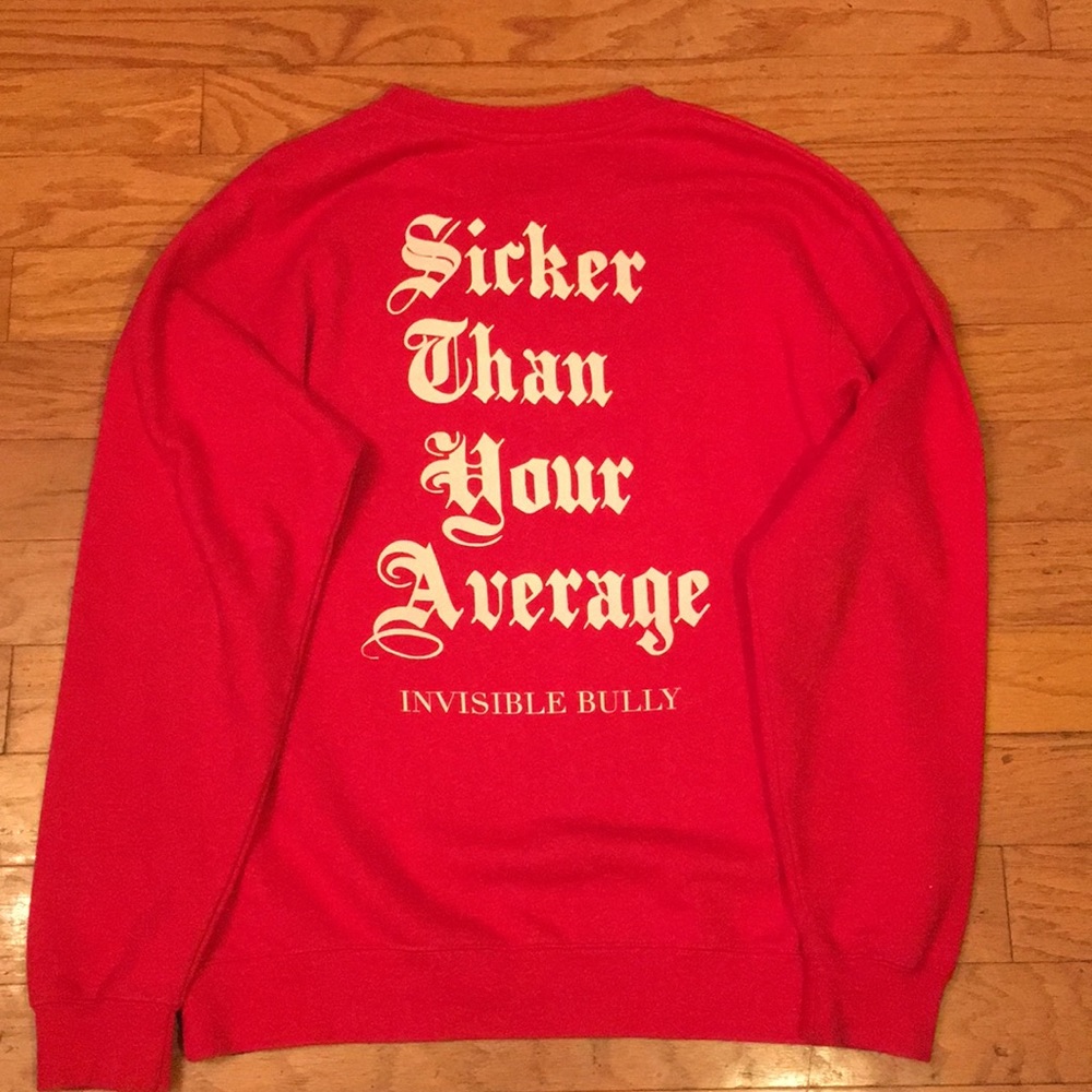 PRE-OWNED MEN’S INVISIBLE BULLY FLEECE SWEATSHIRT - Picture 8 of 8